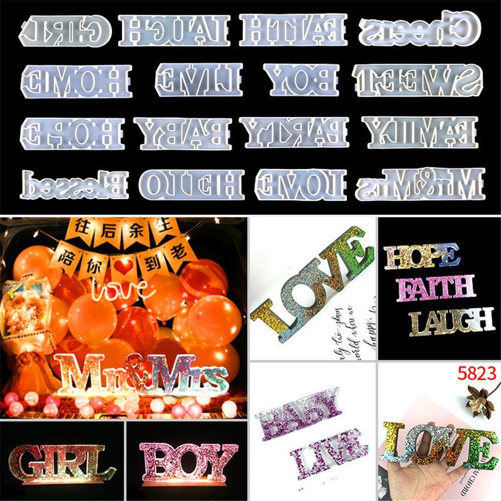 Khuôn Silicone Tạo Hình Chữ Happy Birthday 3D Trang Trí Nhà Cửa