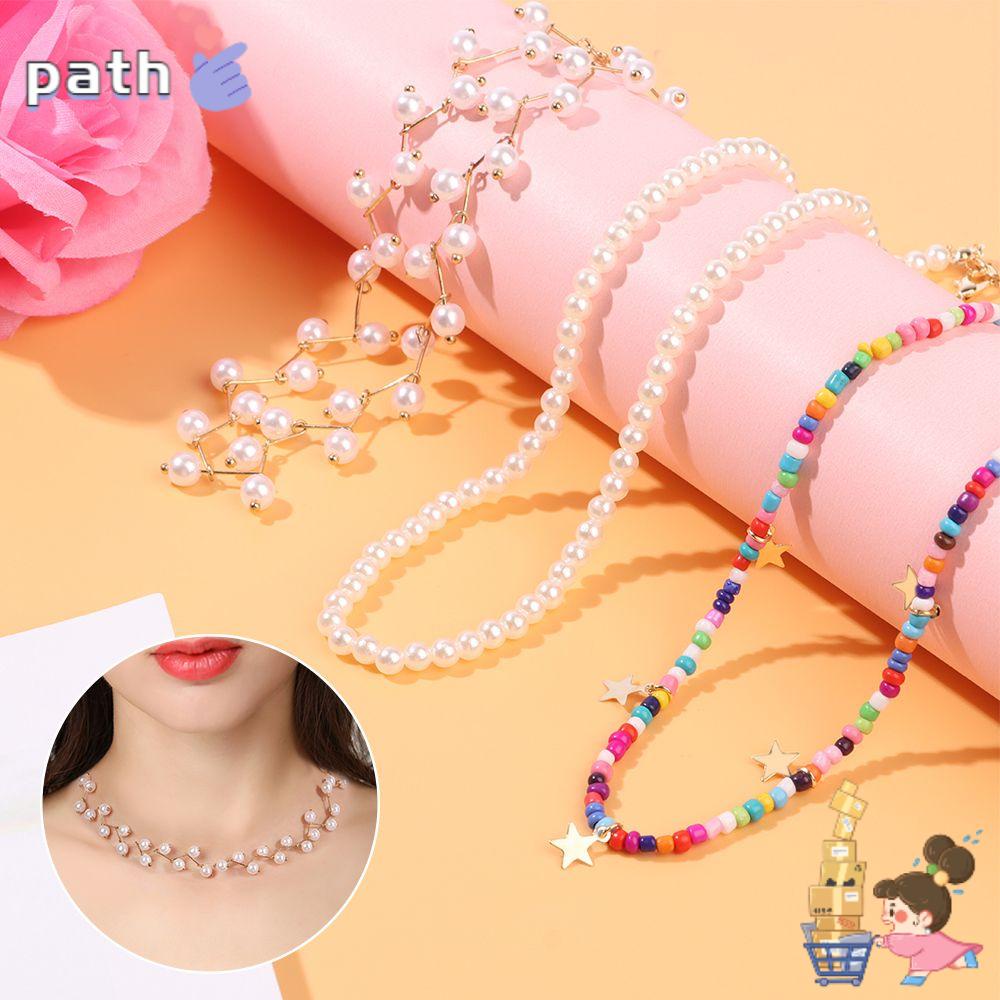 Vòng Cổ Choker Đính Hạt Ngọc Trai Phong Cách Gothic Cho Nữ