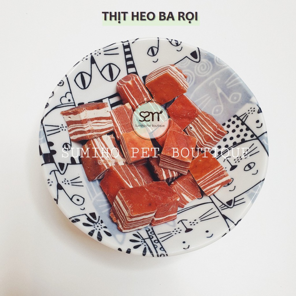 Bánh thưởng cho chó Sumiho (Ba rọi heo) (100gr/túi) Đồ ăn cho chó mèo thú cưng