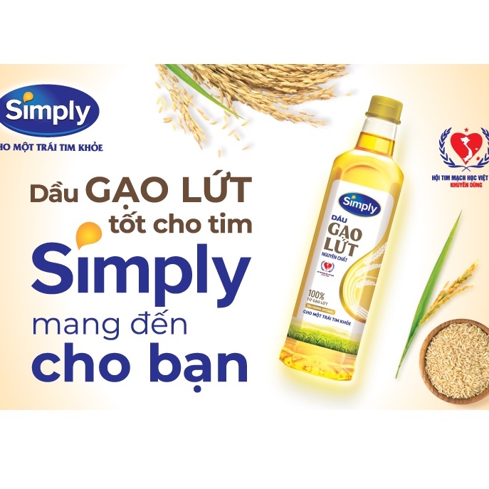 [DINH DƯỠNG] Dầu gạo Simply 2L.