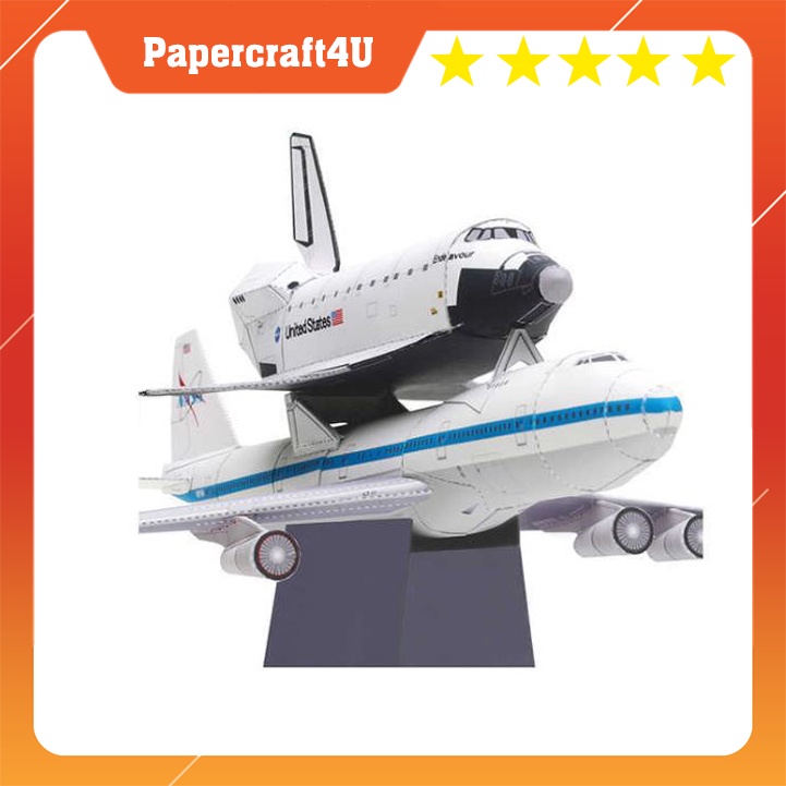 Mô hình giấy Tàu Vũ trụ không gian Shuttle Carrier Aircraft