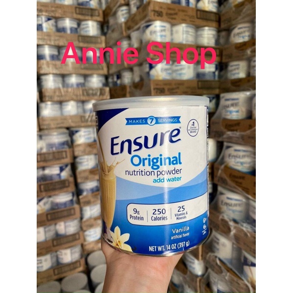 DATE 05- 2023- LỐC 6 LON -MẪU MỚI SỮA ENSURE MỸ 400gram