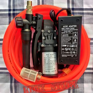 Máy rửa xe, vệ sinh máy lạnh mini 12v60w giá rẻ - Máy xịt rửa đa năng mini