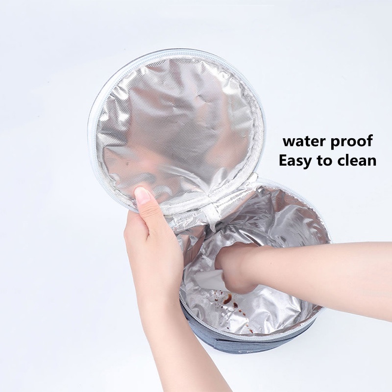 Túi đựng hộp cơm trưa giữ nhiệt chống thấm nước tiện lợi cho gia đình