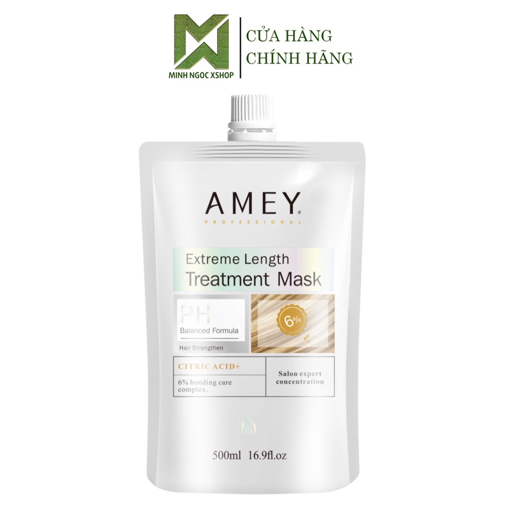 Kem ủ tóc phục hồi tái tạo, cân bằng ph AMEY Extreme Length Treatment Mask 500ml