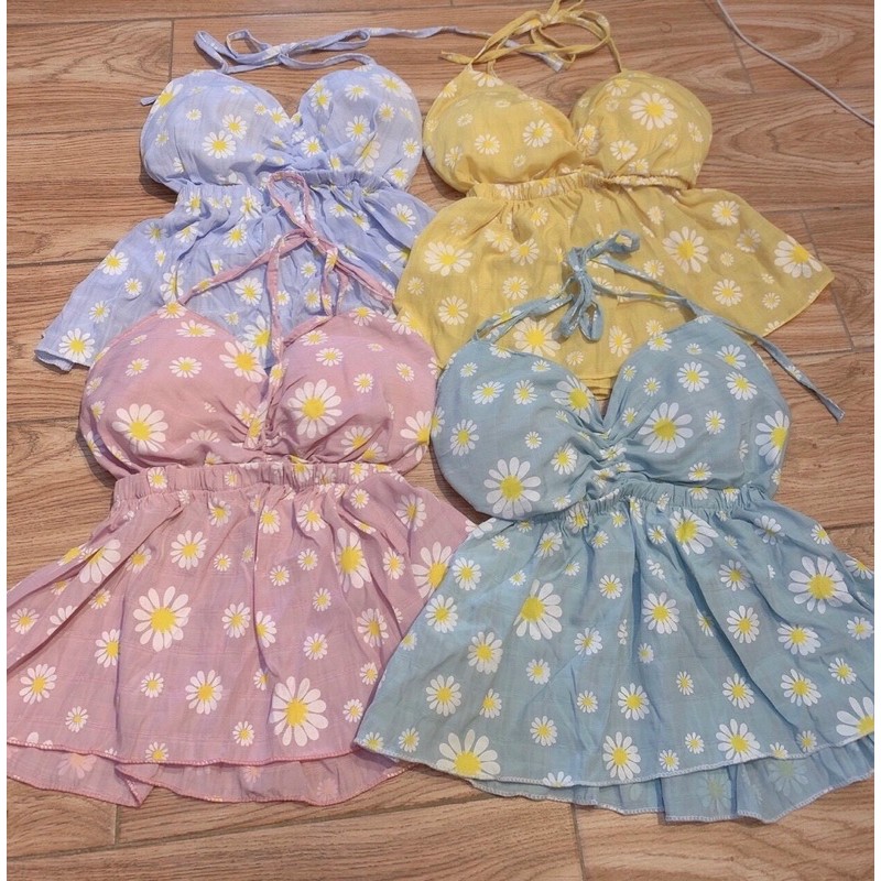 Áo yếm cột dây hoa ( có mút ngực) | BigBuy360 - bigbuy360.vn