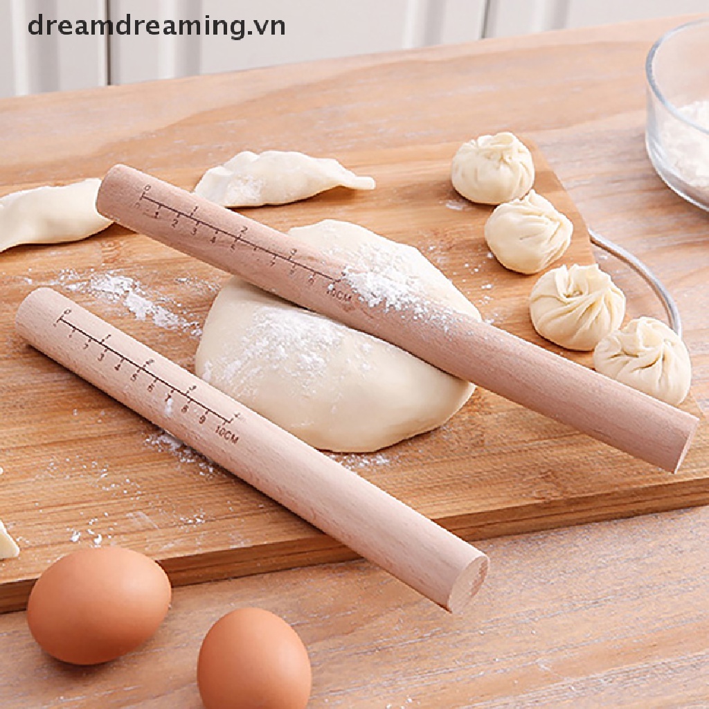 Cây Lăn Bột Làm Bánh Bằng Gỗ Tiện Dụng