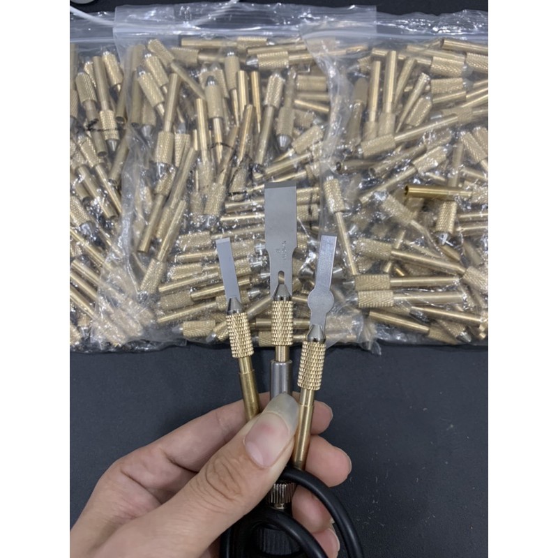 ĐẦU NHIỆT ĐỒNG LẮP TAY HÀN VÀ LƯỠI DAO