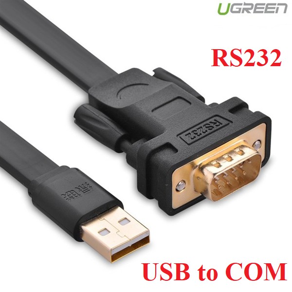 Cáp USB sang Com RS232 dài 3met chính hãng Ugreen UG-20221 - USB to Com UG-20221