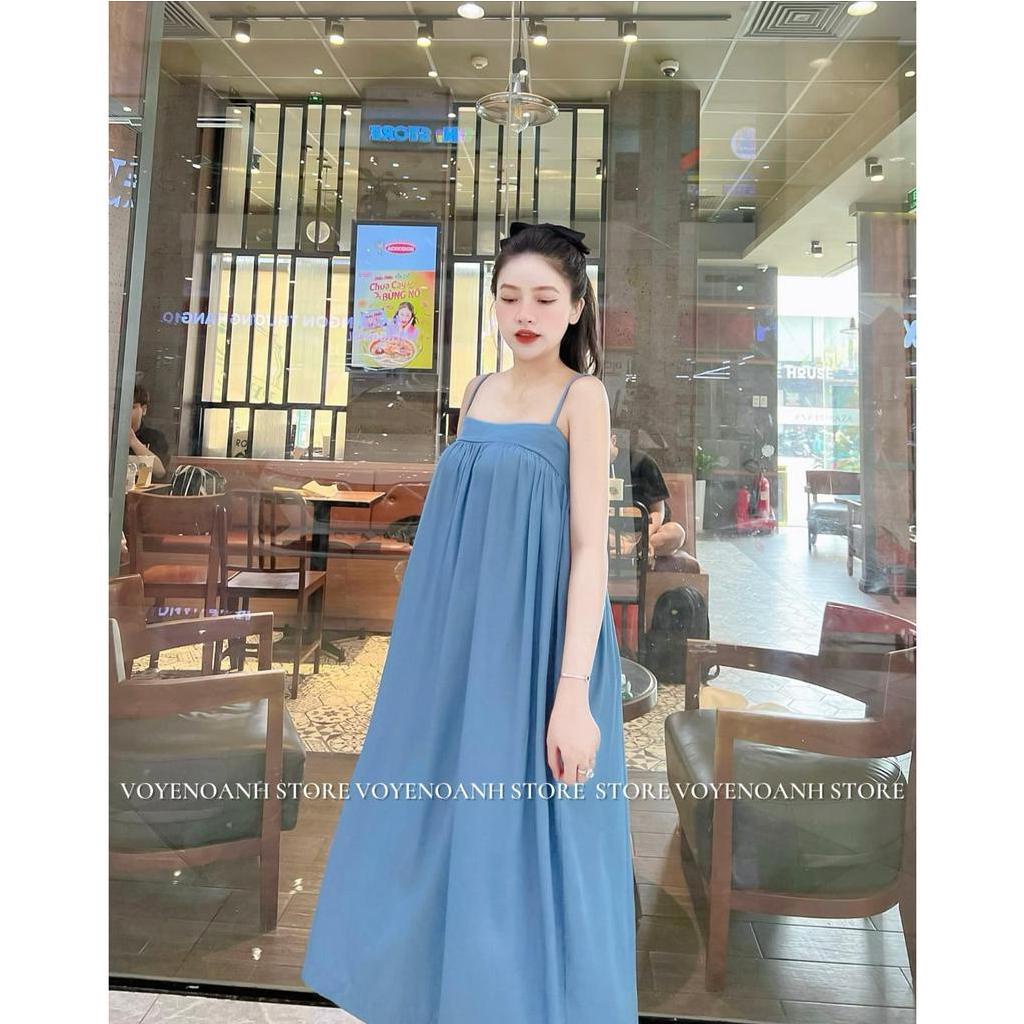 Đầm váy nữ babydoll 2 dây xòe xinh xắn dành cho các nàng diện đi chơi, đi biển siêu xinh