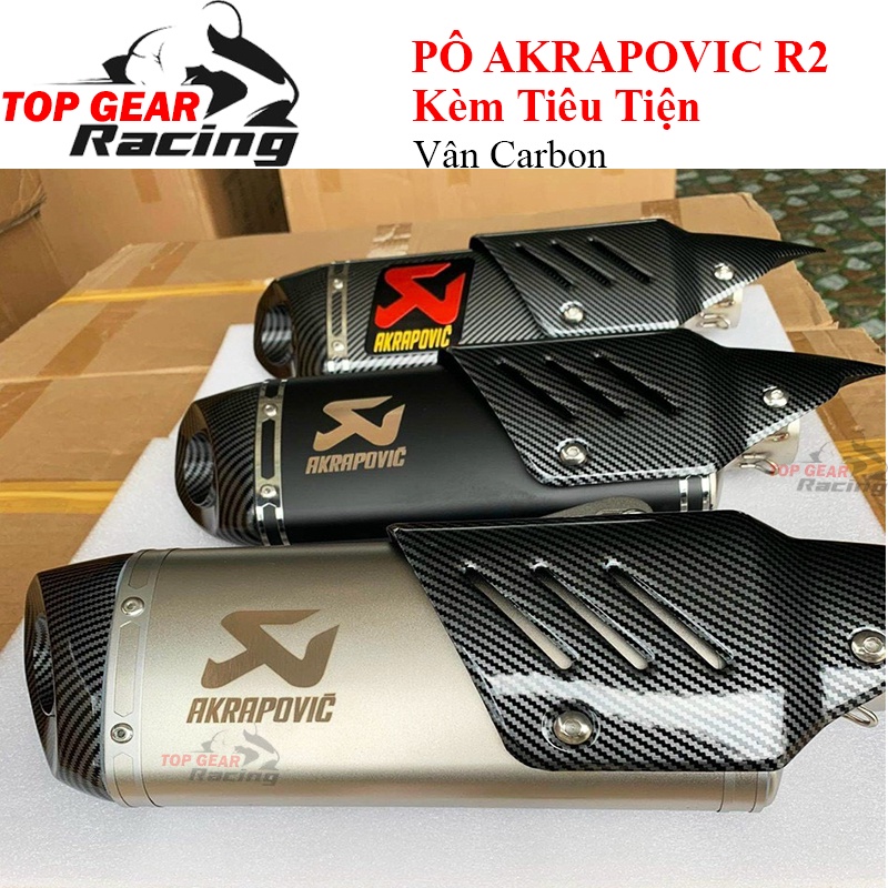 Pô Akrapovic R1 v2 Mới 2022 Kèm Tiêu Tiện CNC Akrapovic R2