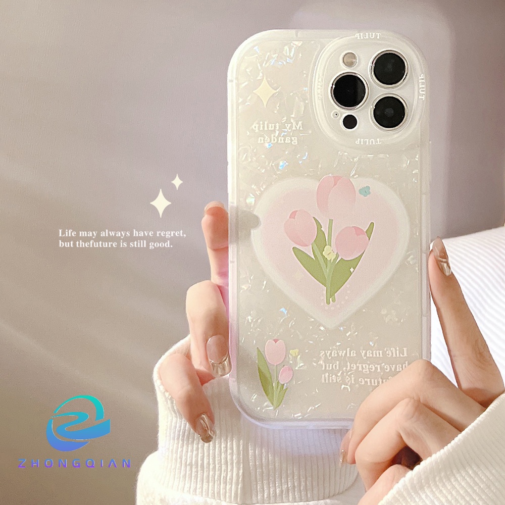 Ốp Điện Thoại TPU Mềm Chống Sốc Hình Hoa Cho iPhone 11 12 13 Pro max mini XS max xr 7 8 se2020 plus