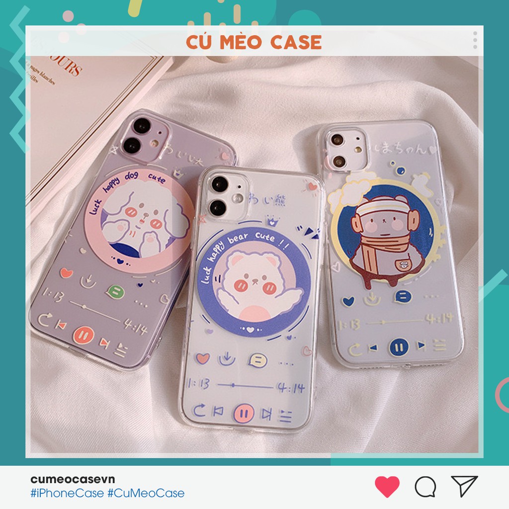 Ốp bộ 3 dễ thương iPhone 7 8 7 Plus 8 Plus X Xs Xr XsMax iPhone 11 11 Pro 11 Promax