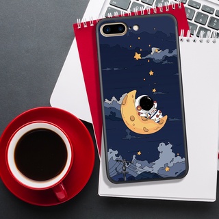 Ốp lưng iphone 6 plus - 7 plus - 8 plus, in hình phi hành gia chibi, ngầu, phong cách.