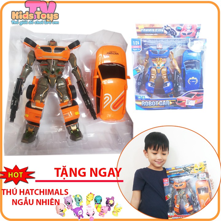 Đồ chơi robot biến hình thành xe hơi có nhạc đèn kidstoys tv- Thế giới đồ chơi trẻ em