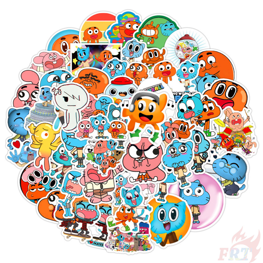 ❉ The Amazing World of Gumball Series 03 - Cartoon TV Shows Gumball Darwin Anais Nicole Richard Watterson Stickers ❉ 50Pcs/Set Waterproof DIY Fashion Decals Doodle Stickers