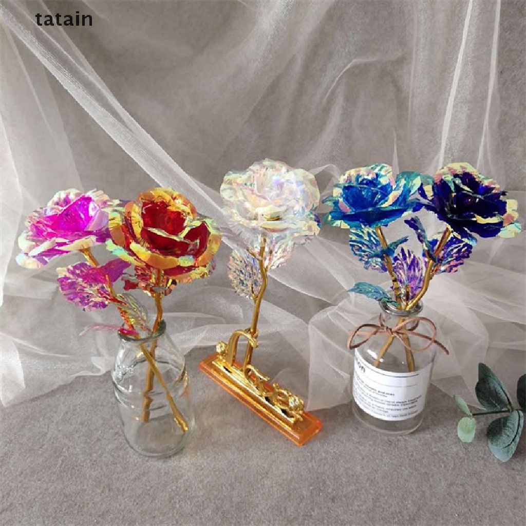[TAT] Valentine's Day Creative Aluminum Foil Rose Gold Lasting Eternal Love Wedding CVX