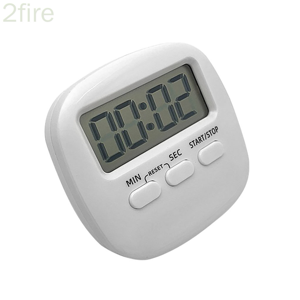 Kitchen Timer Count Up Down Cooking Reminder Plastic Digital LCD Baking Alarm Clock with Holder