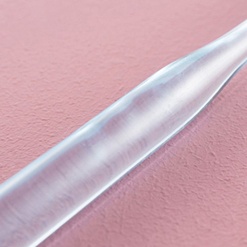 Set 4 Bàn Chải Đánh Răng Tay Cầm Nhựa Trong Suốt Phong Cách Bắc Âu Màu Sắc Ngẫu Nhiên