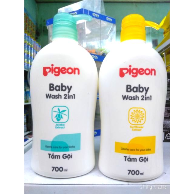 Sữa tắm gội Pigeon Baby Wash 2in1 700ml