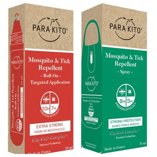 Chai xịt & lăn chống muỗi parakito của pháp - 0403985