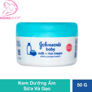 Kem dưỡng da chứa sữa và gạo Johnson Baby 50g - Made in Thailand