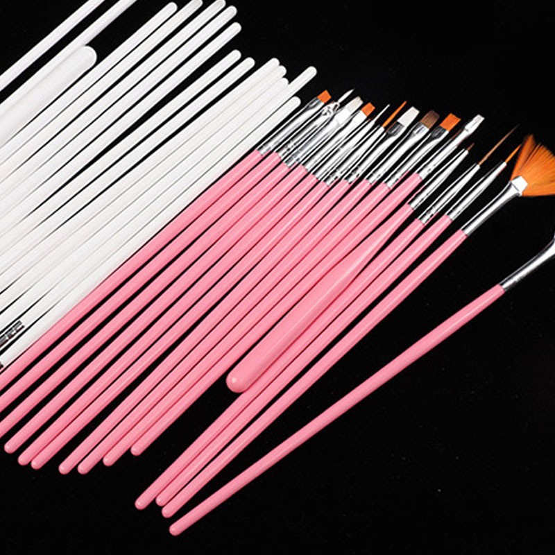 [Hàng mới về] Set 15 cọ vẽ móng tay nghệ thuật dễ sử dụng tiện lợi