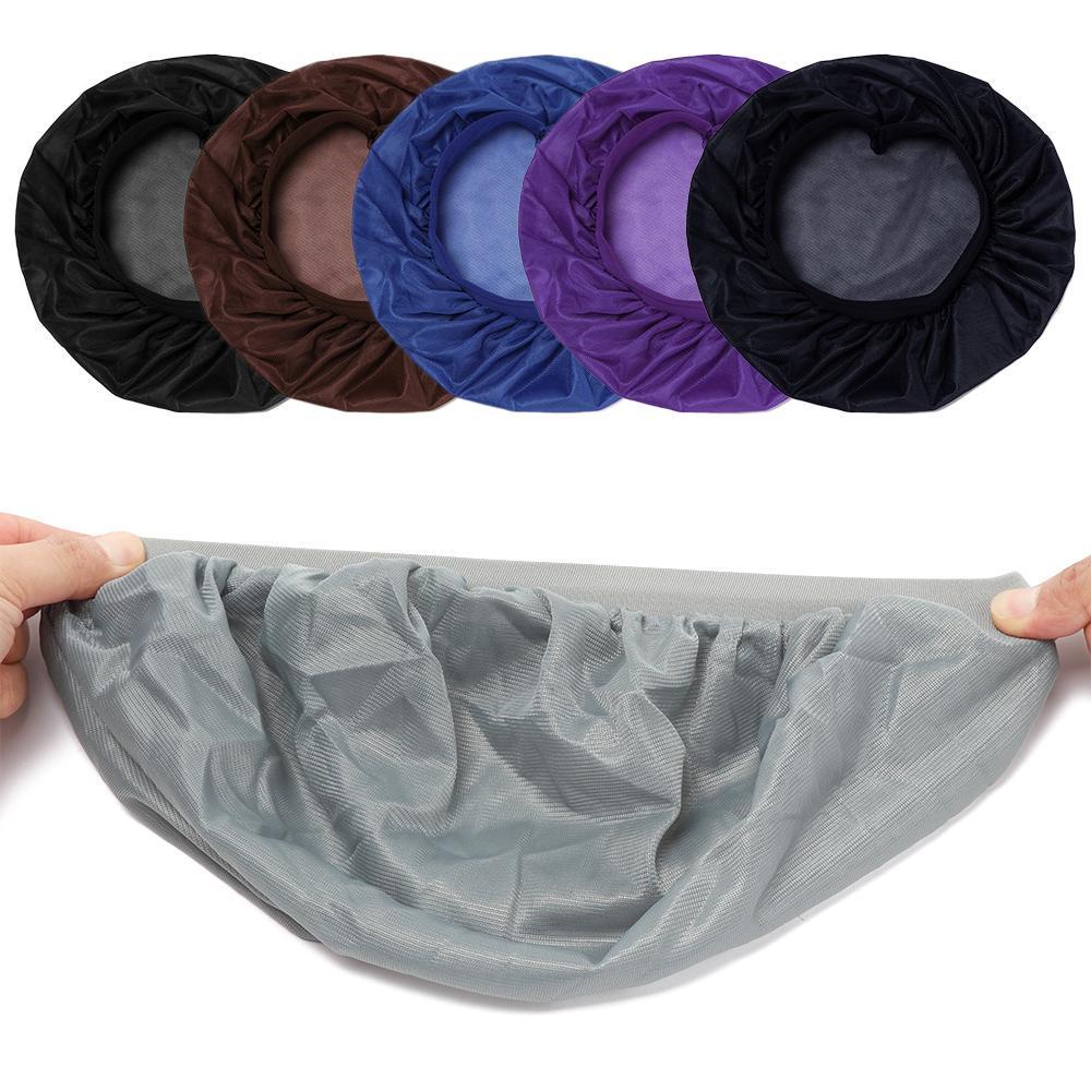 PINEVN Mũ Trùm Đầu Bằng Lụa Satin Phối Lưới Thoáng Khí Thời Trang Cho Nữ