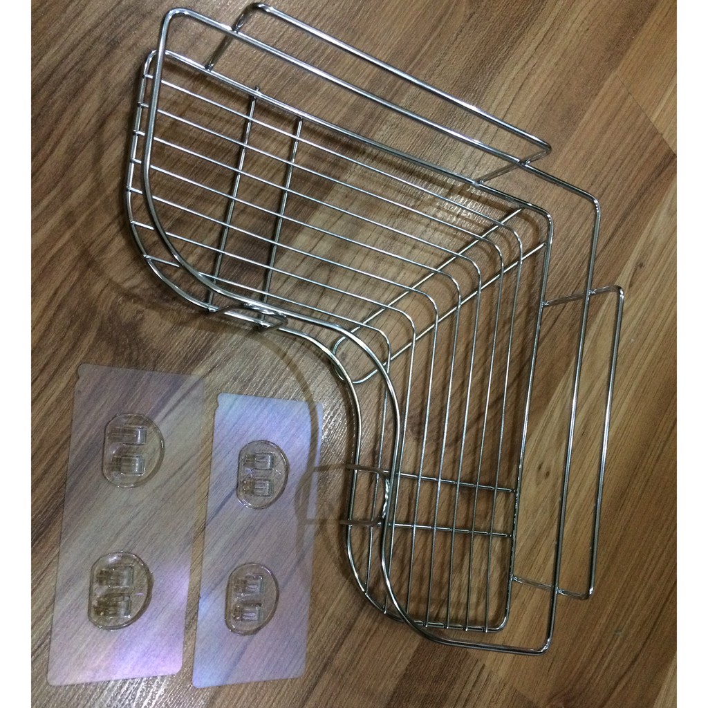 1 Kệ lắp góc nhà tắm nhà bếp để đồ INOX (GCNT) | BigBuy360 - bigbuy360.vn