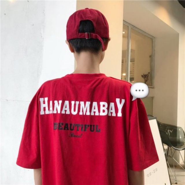 Áo thun tay lỡ free size HANAUMABAY