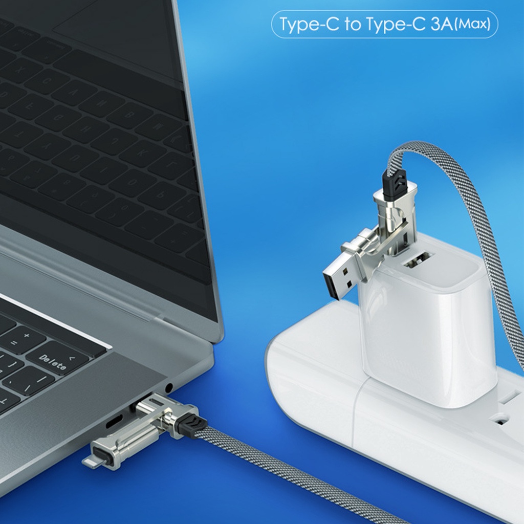 Có thể bán buôn Cáp dữ liệu sạc S22 4 trong 1 Loại C PD Sạc nhanh 60W đa chức năng cho iOS dành Android Washington057 Hàng giao ngay