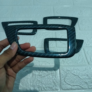 Bộ 4 Miếng Carbon Trang Trí Bảng Điều Khiển Xe Hơi