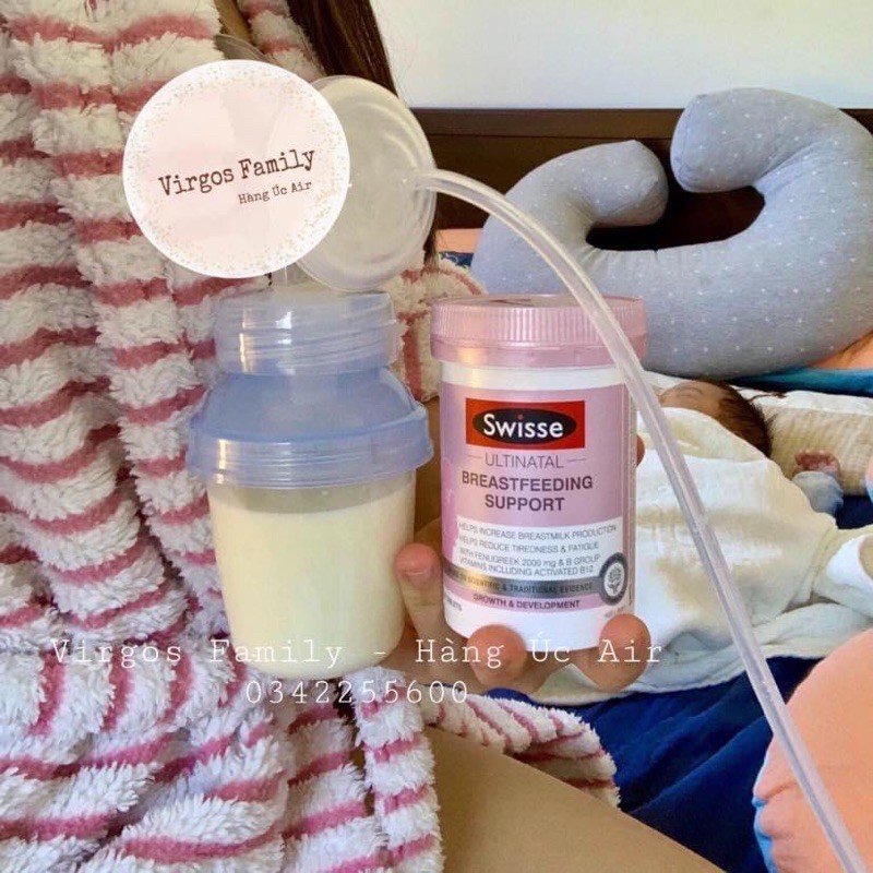 Swisse Breastfeeding Support cỏ lợi sữa úc 90 viên