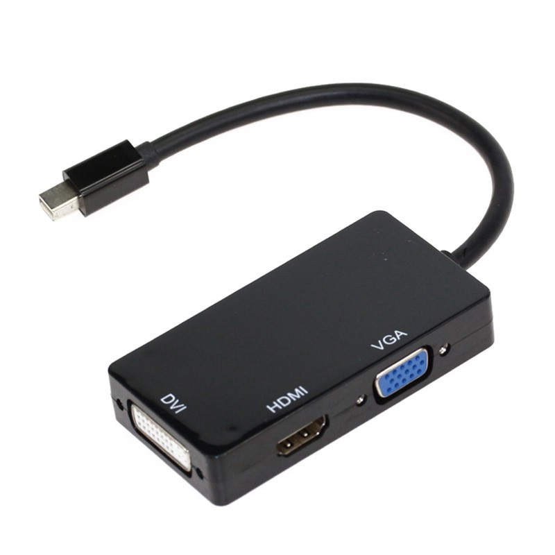 Mini Display Port Thunderbolt to HDMI VGA DVI Adapter For MacBook Pro Mac Air