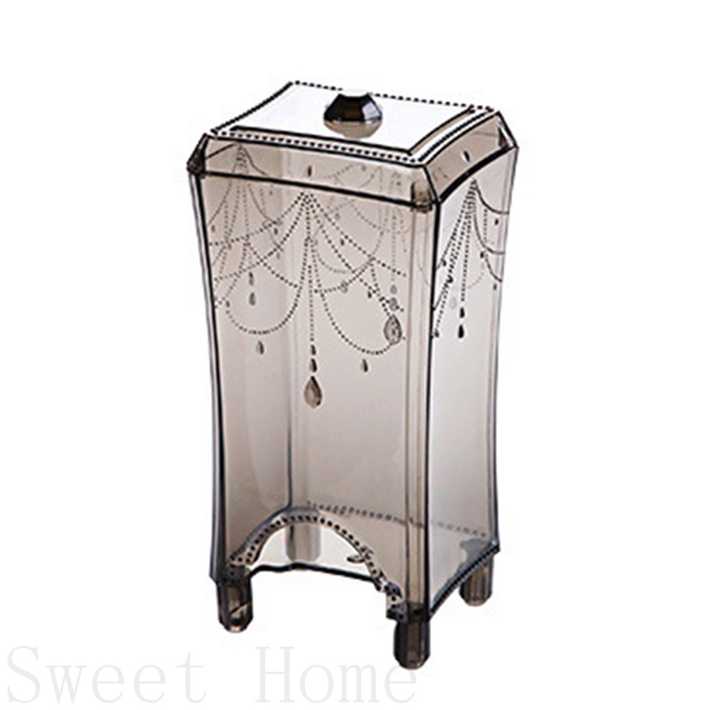 [Hàng mới về] Hộp đựng bông tẩy trang bằng nhựa trong suốt