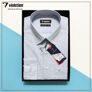 Áo sơ mi dài tay caro dáng suông Vĩnh Tiến - G345