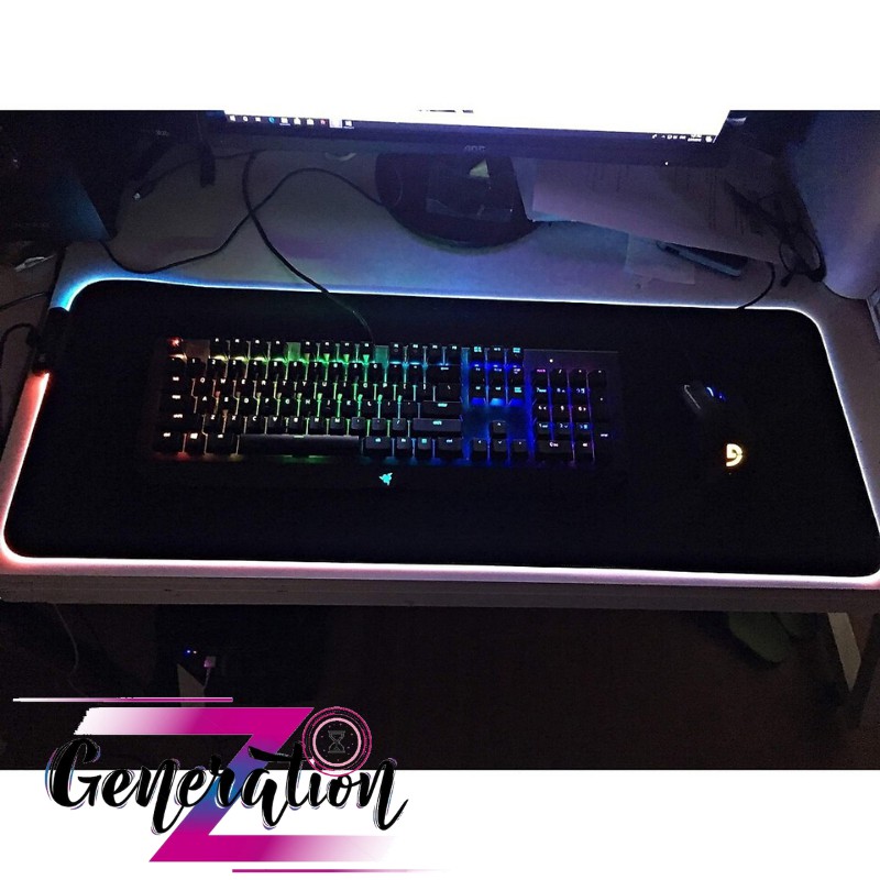 Bàn di chuột có led - lót chuột chơi game có led RGB - tấm lót chuột chơi game Mousepad LED RGB