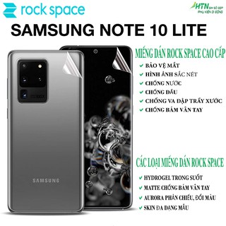 Miếng dán PPF samsung Note 10 lite cao cấp rock space dán mặt trước/ mặt sau lưng bảo vệ mắt, tự phục hồi vết xước,...
