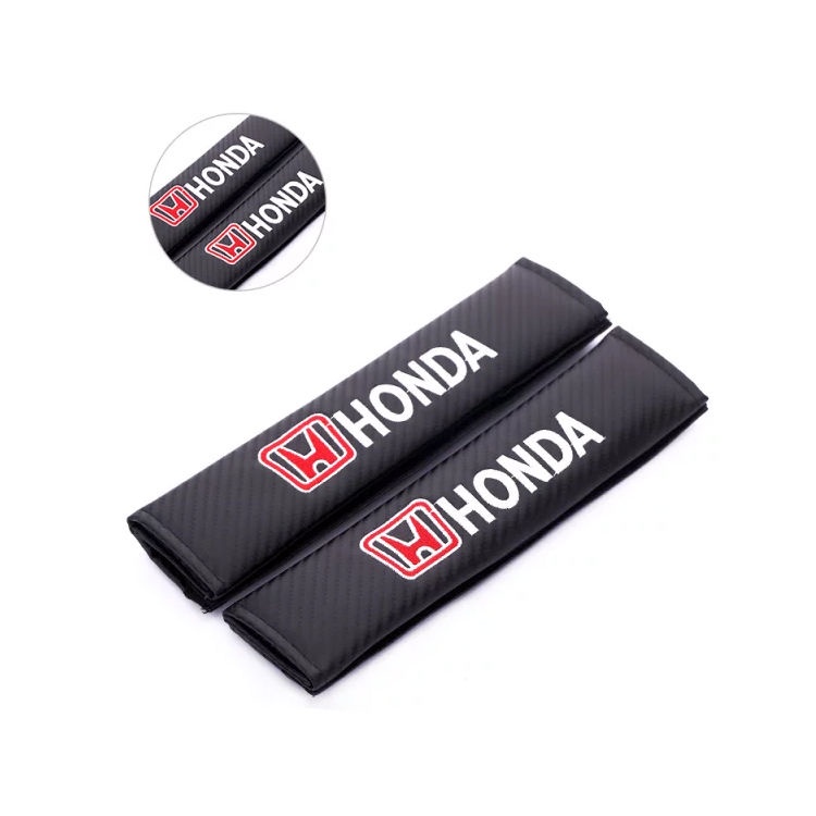 Set 2 đệm vai bọc dây đai an toàn xe hơi bằng sợi carbon thông dụng