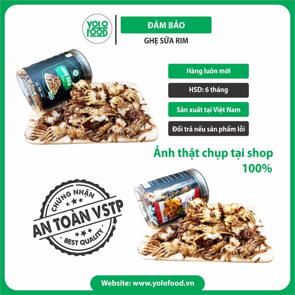 Ghẹ sữa rim gia vị hộp 250g YOLO FOOD đồ ăn vặt ngon chất lượng , ghẹ sữa xóc gia vị loại 1 giòn ngon đậm vị ATVSTP