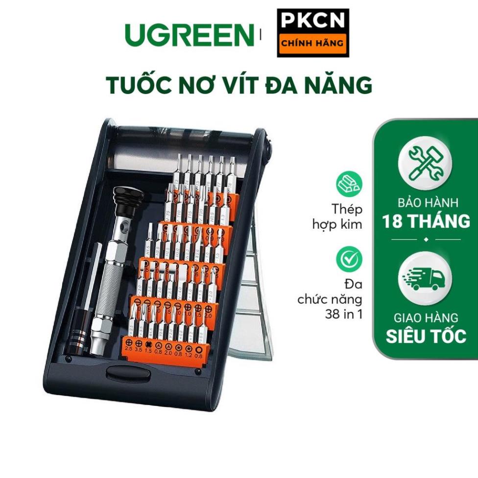 Bộ tuốc nơ vít hợp kim nhôm 38 trong 1 đa chức năng UGREEN CM372 80459 PKCNH