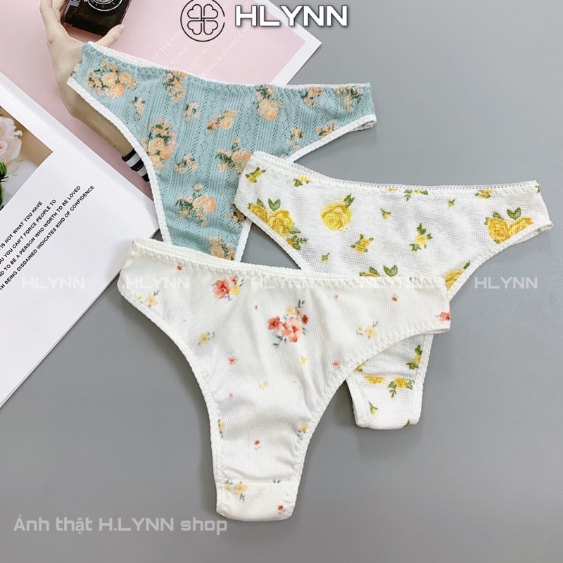 Bộ đồ lót cotton in hoa có gọng và mút m137 | BigBuy360 - bigbuy360.vn