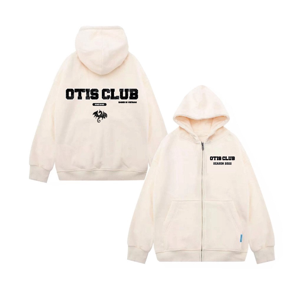 Áo Khoác Zip Local Brand Unisex Otis Club - Hoodie Zip Kéo Otis