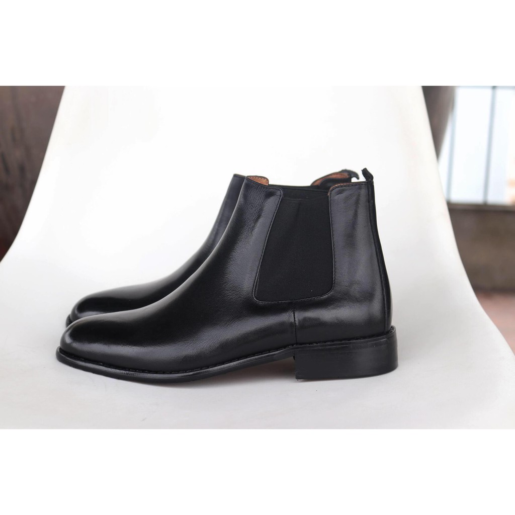 Giày da nam Chelsea Boots Da Pu Cao Cấp Đế Cao Su Êm Cực Bền Made in VIETNAM [Tặng lót Đế] | BigBuy360 - bigbuy360.vn