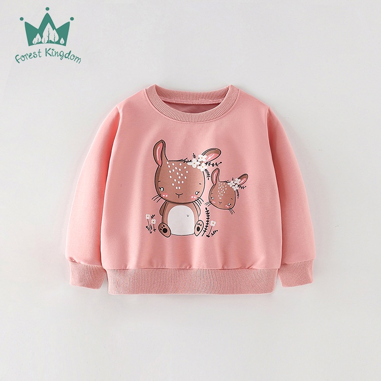 ÁO NỈ DA CÁ DÀI TAY BÉ GÁI HÀNG ĐẸP HÌNH NGỘ NGHĨNH ĐỦ SIZE 2-7T