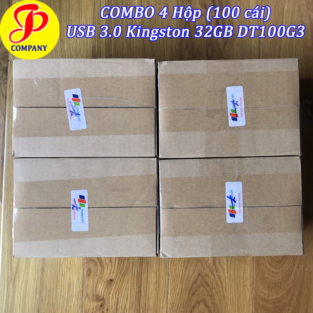 COMBO 4 Hộp USB Kingston DT100G3 32GB 3.0/3.1 - Chính hãng
