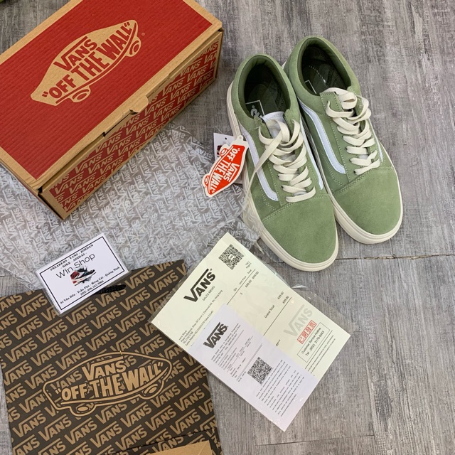 ẢNH THẬT | Giày Thể Thao Vans xanh da lộn