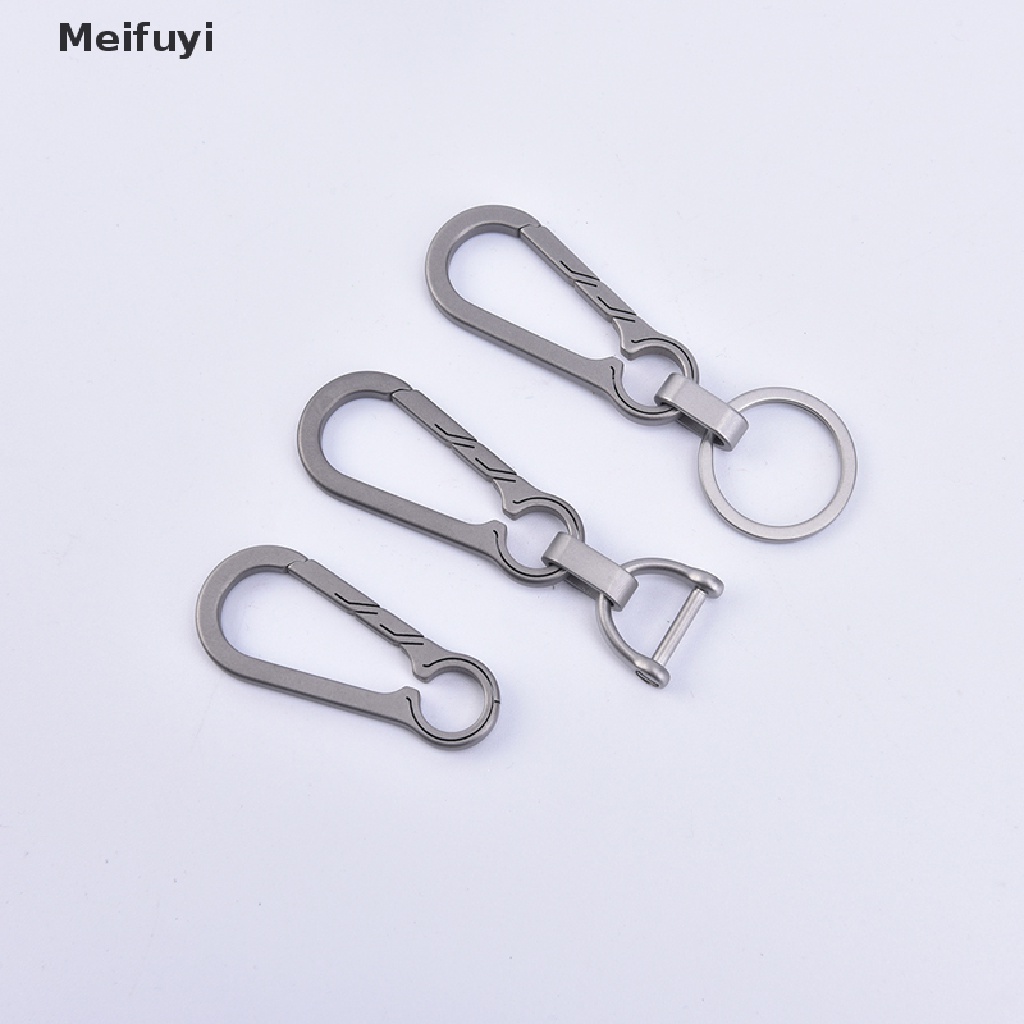 [Meifuyi] Titanium Buckles EDC Outdoor Tool Titanium Alloy Keychain Buckle Key Ring VN439