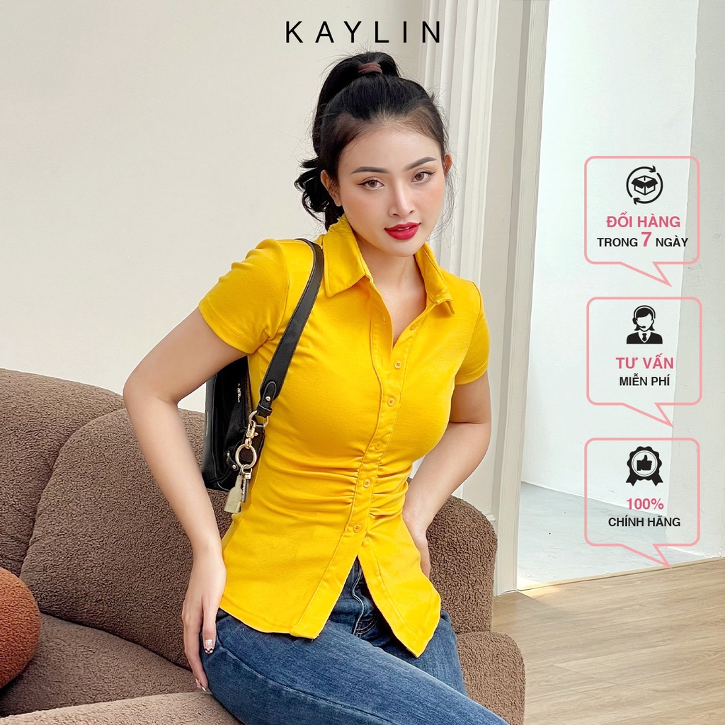 Áo Sơ Mi Nhấn Eo Nhiều Màu N1698 - KAYLIN