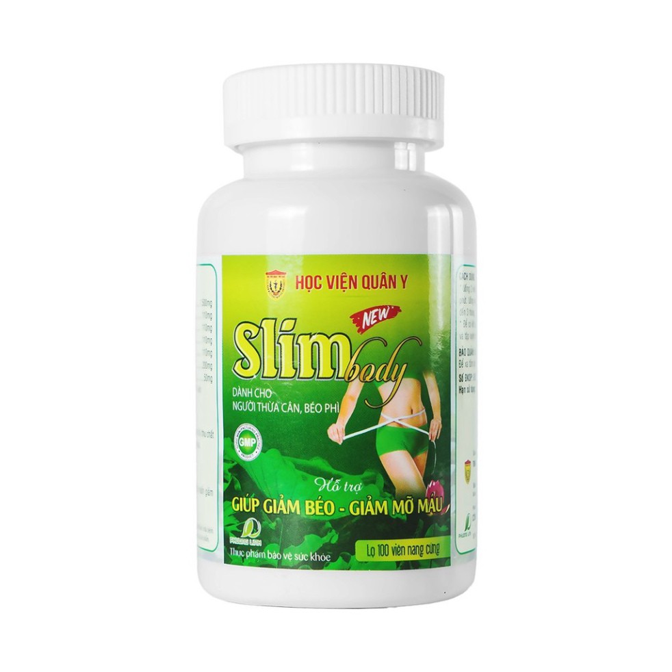 [Chính hãng] Giảm cân Slim Body New 100 viên - Học Viện Quân Y